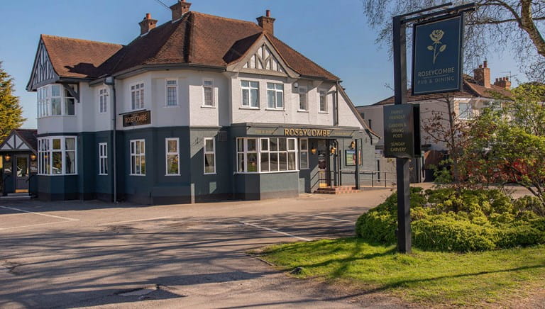 Exterior of a pub