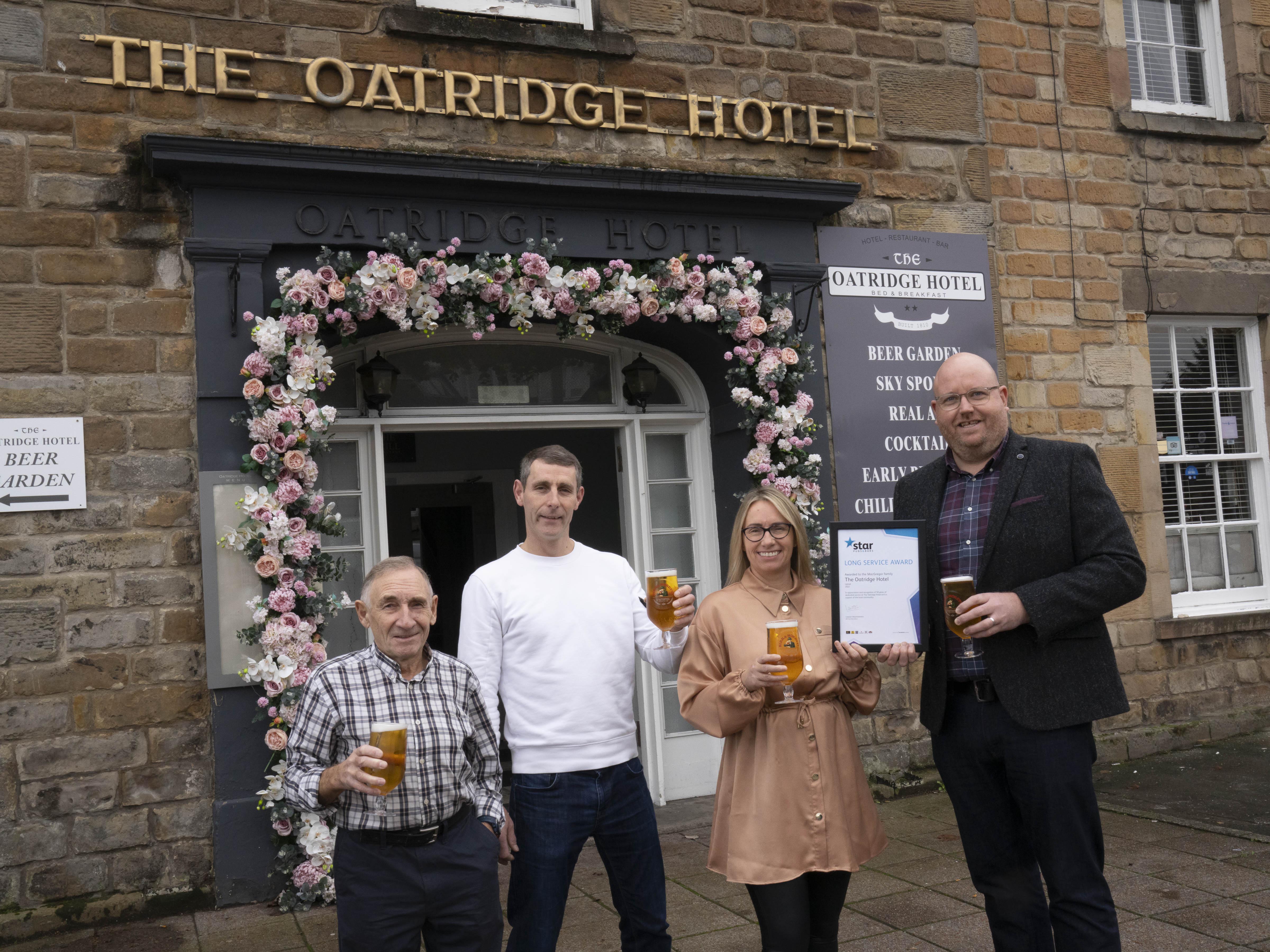 West Lothian Licensees Honoured on Their Anniversary