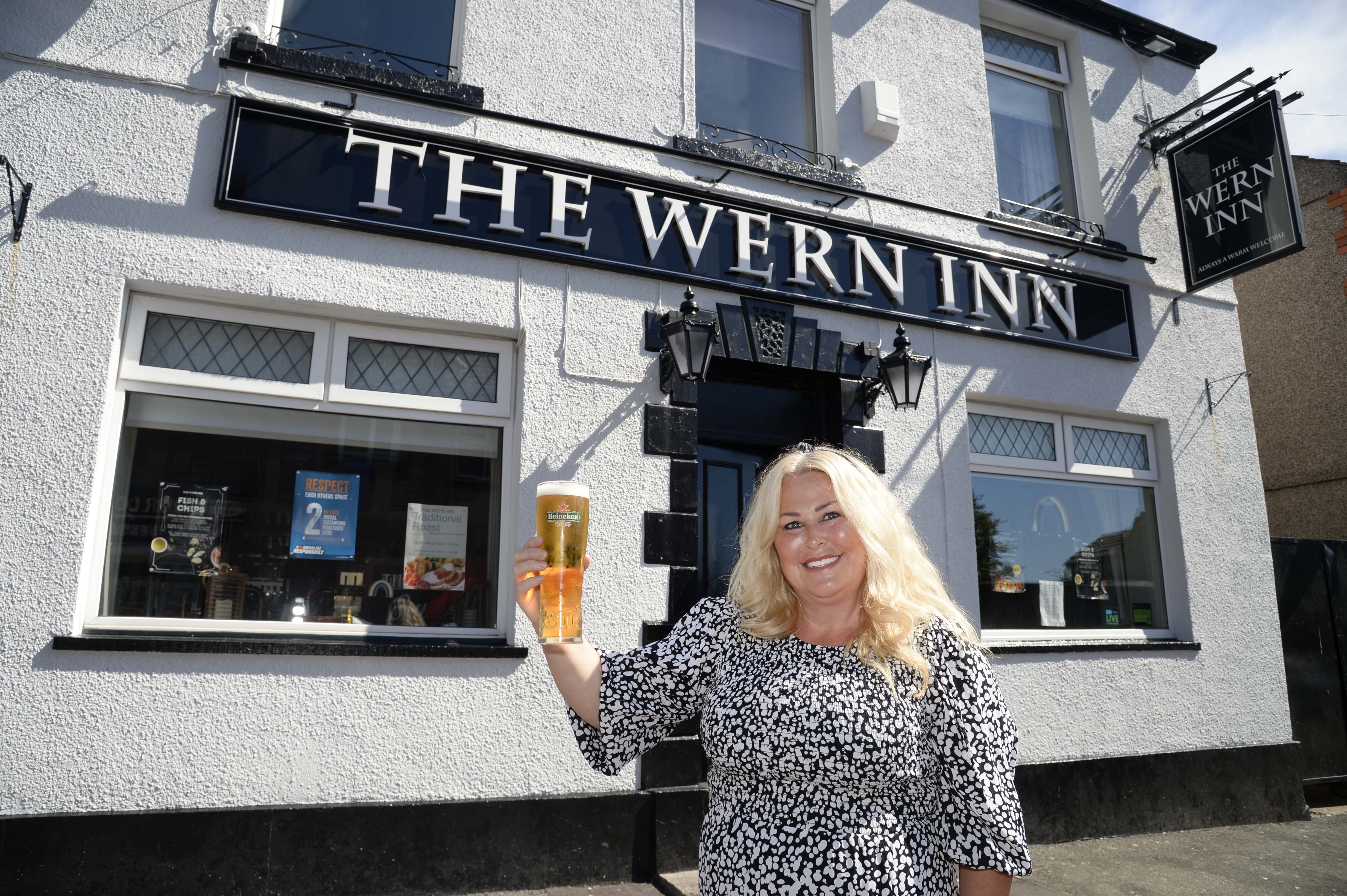 Swansea licensee toasts reopening of pubs in Wales